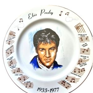 Vintage Elvis Presley 1935-1977 Hit Songs 10" Collector Plate Made in Japan